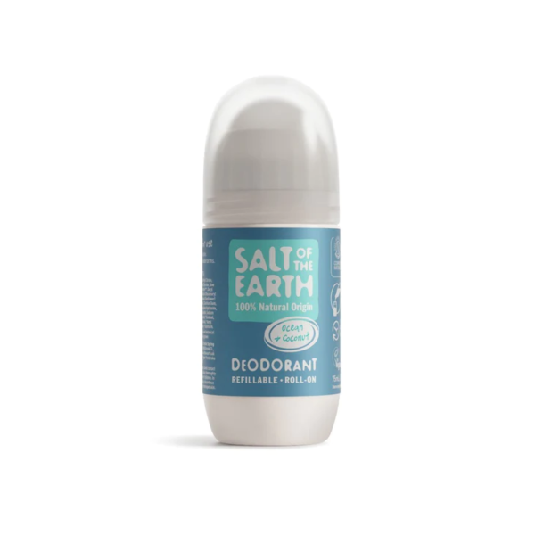 SALT OF THE EARTH - Ocean & Coconut Αποσμητικό Roll-On Refillable (vegan) - 75ml